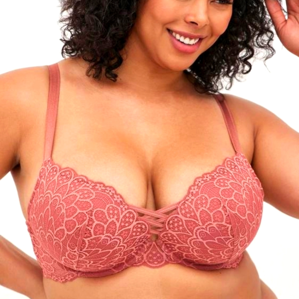 Torrid XO Push Up Plunge Lace Bra